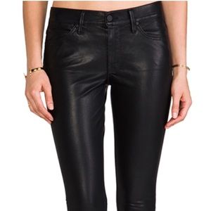 Mother x Freja The Muse Hot Ticket faux leather sexy skinny pants size 2